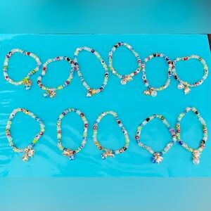 10 Evil eye Colorful Beaded Bracelet. New